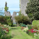 walled garden and castle ruin