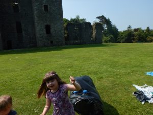 Making windsocks at Castle Kennedy Gardens is a lot of fun