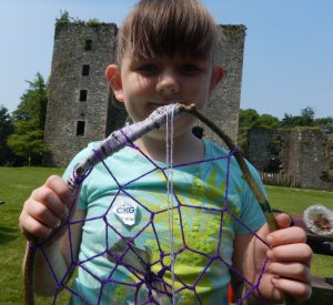 Castle Kennedy Garden Ranger makes dream catchers