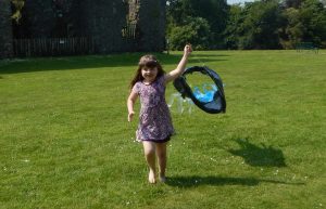 You can make great windsocks at Castle Kennedy Gardens